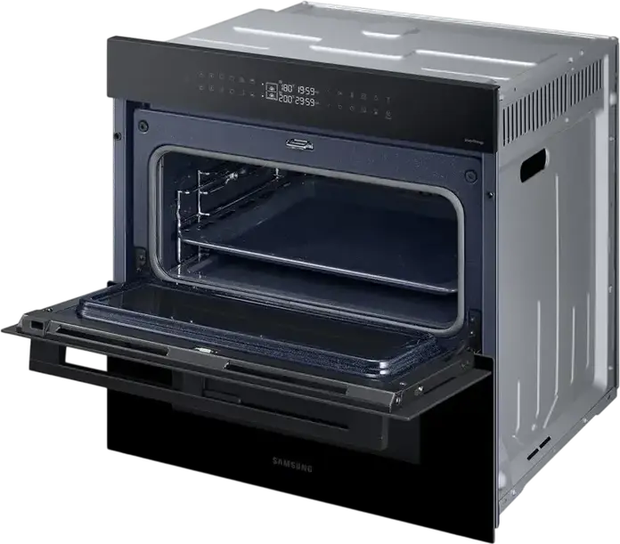 Samsung NV7B4345VAK Bespoke Dual Cook Flex Built-in Electric Oven, 76L, A+ Energy Class, Wi-Fi SmartThings, Air Sous Vide, Black