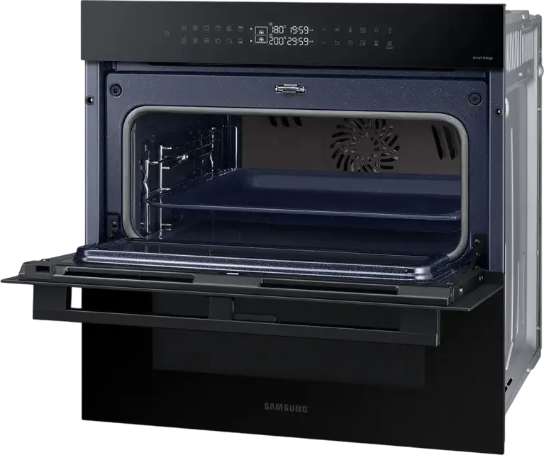 Samsung NV7B4345VAK Bespoke Dual Cook Flex Built-in Electric Oven, 76L, A+ Energy Class, Wi-Fi SmartThings, Air Sous Vide, Black