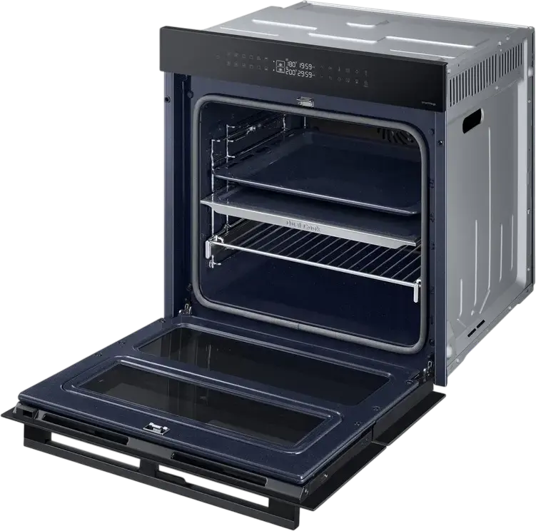 Samsung NV7B4345VAK Bespoke Dual Cook Flex Built-in Electric Oven, 76L, A+ Energy Class, Wi-Fi SmartThings, Air Sous Vide, Black