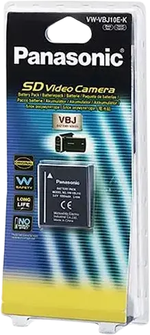 Panasonic VW-VBJ10E-K Lithium-ion Battery 3.6V 1000mAh for HDC-SD9, HDC-HS9, HDC-SD5, HDC-SD1, HDC-SX5, HDC-DX1 Camcorders