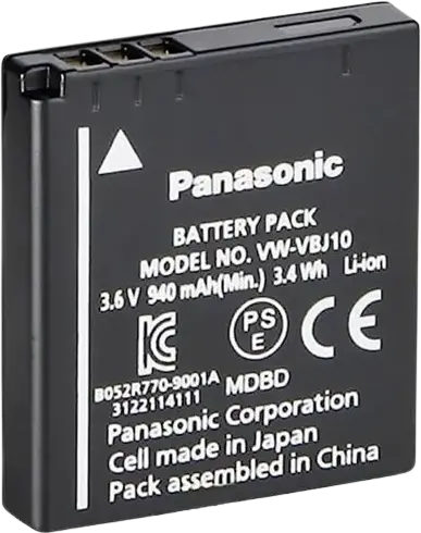 Panasonic VW-VBJ10E-K Lithium-ion Battery 3.6V 1000mAh for HDC-SD9, HDC-HS9, HDC-SD5, HDC-SD1, HDC-SX5, HDC-DX1 Camcorders