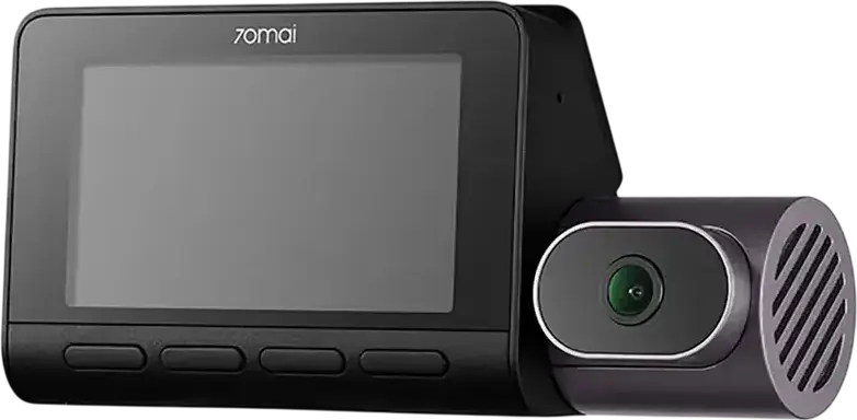 70mai T800 3-Channel Dash Cam, Front & Rear 4K UHD, Interior 1080P, Sony STARVIS 2 IMX678, HDR, Wi-Fi 6, GPS, ADAS, AI Motion Detection, Black