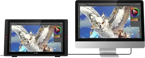 Tabla de Desen Grafica XP-Pen Artist 22R Pro, Ecran IPS 21.5 inch Full HD, Stilou fara Baterie 8192 Niveluri Presiune, 20 Taste Programabile, Negru