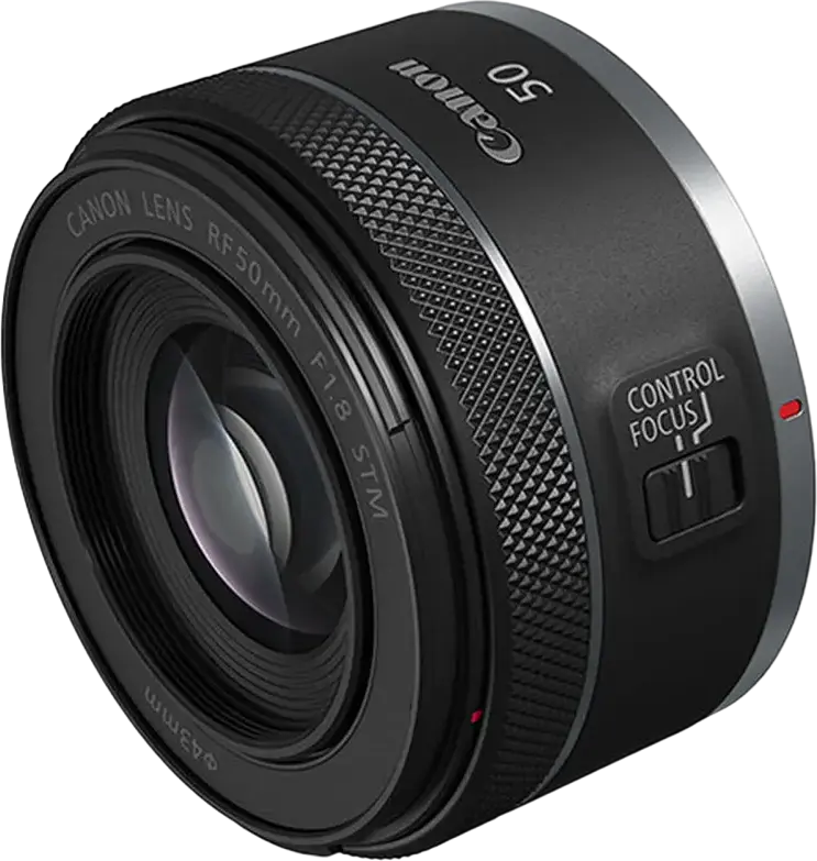 Canon RF 50mm f/1.8 STM Prime Lens for Full Frame Mirrorless, Autofocus Stepping Motor, 43mm Filter Diameter, Compact Fixed Focal Length Lens