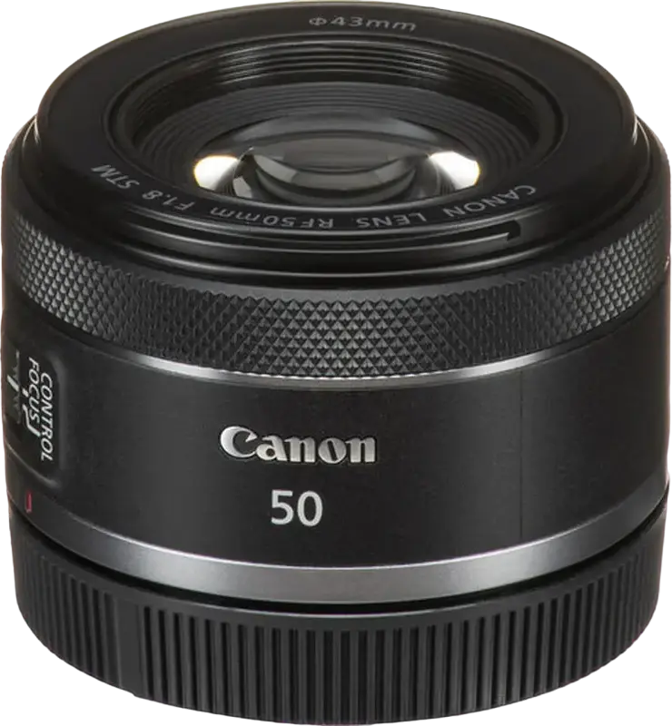 Canon RF 50mm f/1.8 STM Prime Lens for Full Frame Mirrorless, Autofocus Stepping Motor, 43mm Filter Diameter, Compact Fixed Focal Length Lens