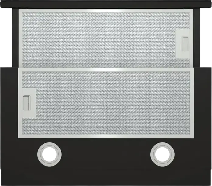 Gorenje TH64E3BG Built-in Telescopic Hood, Black, 350 m3/h, Touch Control, LED Display, Extraction and Recirculation, 60 cm, Metal and Glass
