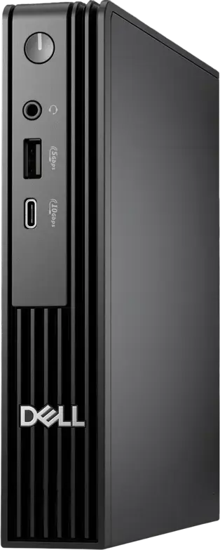 Mini PC Dell Pro Micro QCM1250 MFF, Intel Core Ultra 7 265T vPro 20-Core 5.3GHz, 16GB RAM DDR5, SSD 512GB, Ubuntu 24.04, Wi-Fi 6E, Negru