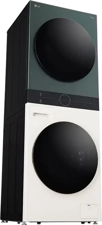 Centrale LG WashTower WT1210EGF Masina de Spalat si Uscator Integrate, Capacitate 12kg/10kg, AI DD, TurboWash 360, Pompa de Calura, ThinQ, Clasa A