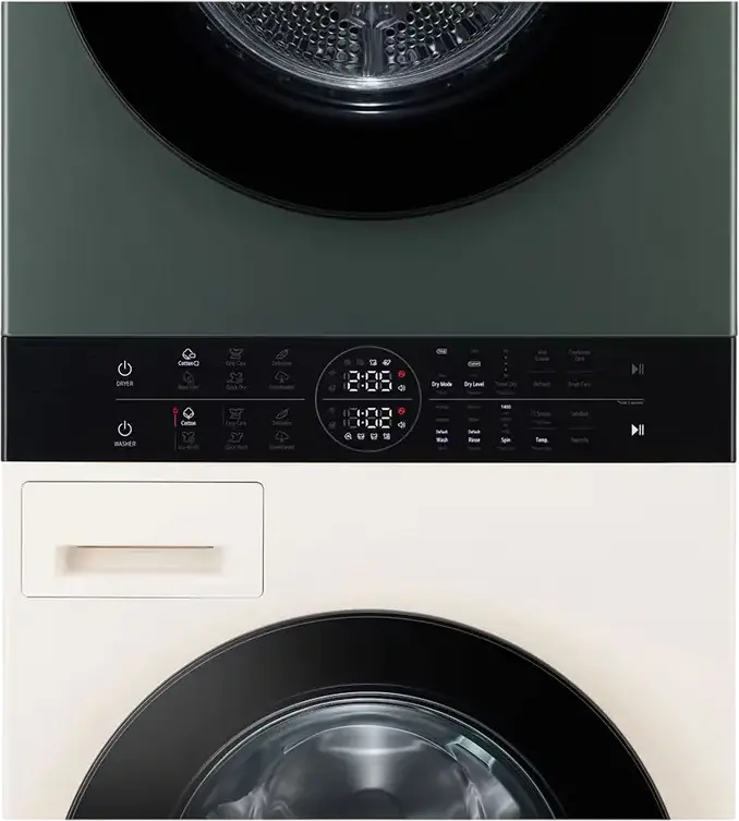 Centrale LG WashTower WT1210EGF Masina de Spalat si Uscator Integrate, Capacitate 12kg/10kg, AI DD, TurboWash 360, Pompa de Calura, ThinQ, Clasa A