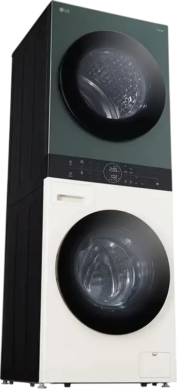 Centrale LG WashTower WT1210EGF Masina de Spalat si Uscator Integrate, Capacitate 12kg/10kg, AI DD, TurboWash 360, Pompa de Calura, ThinQ, Clasa A