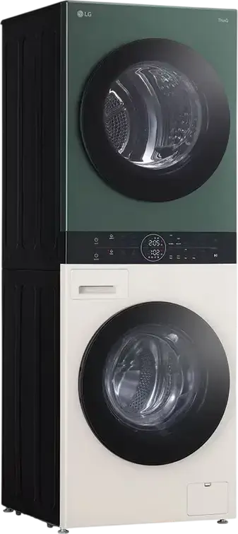 Centrale LG WashTower WT1210EGF Masina de Spalat si Uscator Integrate, Capacitate 12kg/10kg, AI DD, TurboWash 360, Pompa de Calura, ThinQ, Clasa A