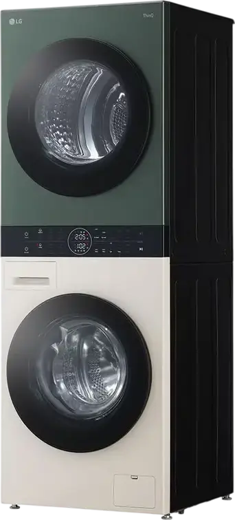 Centrale LG WashTower WT1210EGF Masina de Spalat si Uscator Integrate, Capacitate 12kg/10kg, AI DD, TurboWash 360, Pompa de Calura, ThinQ, Clasa A