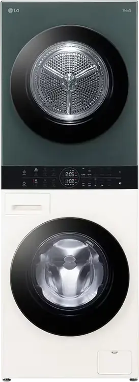 Centrale LG WashTower WT1210EGF Masina de Spalat si Uscator Integrate, Capacitate 12kg/10kg, AI DD, TurboWash 360, Pompa de Calura, ThinQ, Clasa A