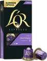 Capsule Cafea L'OR Espresso Lungo Profondo pentru Nespresso Original, Intensitate 8, Note de Ciocolată Neagră și Migdale Prăjite, Set de 10 capsule, 52g