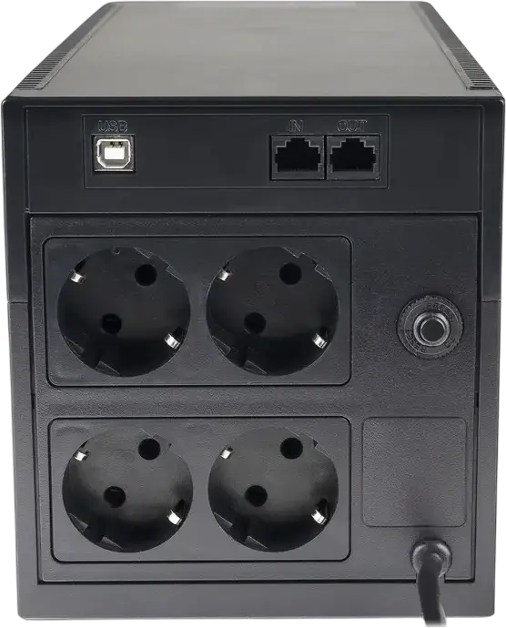 UPS Powercom Raptor RPT 1025 VA Line-Interactive Tower, Unda Sinusoidala Simulata, AVR Integrat, Mod Green pentru Economisire Energie, Protectie Supratensiune