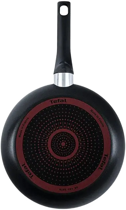 Tigaie Tefal Simply Clean B5670453, 24 cm, Aluminiu cu Înveliș Antiaderent Titanium, Indicator Termic Thermo-spot, Fabricata in Franta, Negru