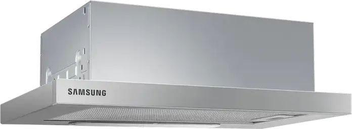 Samsung NK24M1030IS Telescopic Semi-Built-in Hood, 392 m3/h Extraction Power, 60 cm Stainless Steel Silver, LED Lighting, Washable Al Filters