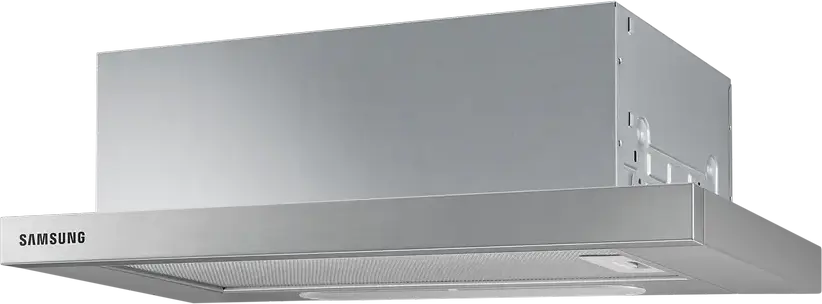 Samsung NK24M1030IS Telescopic Semi-Built-in Hood, 392 m3/h Extraction Power, 60 cm Stainless Steel Silver, LED Lighting, Washable Al Filters