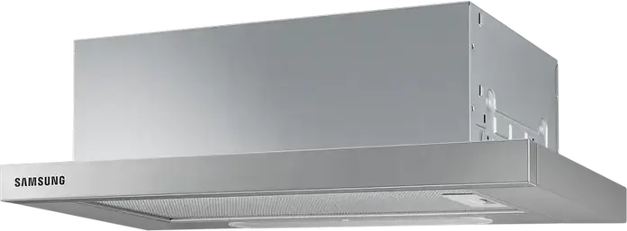 Samsung NK24M1030IS Telescopic Semi-Built-in Hood, 392 m3/h Extraction Power, 60 cm Stainless Steel Silver, LED Lighting, Washable Al Filters