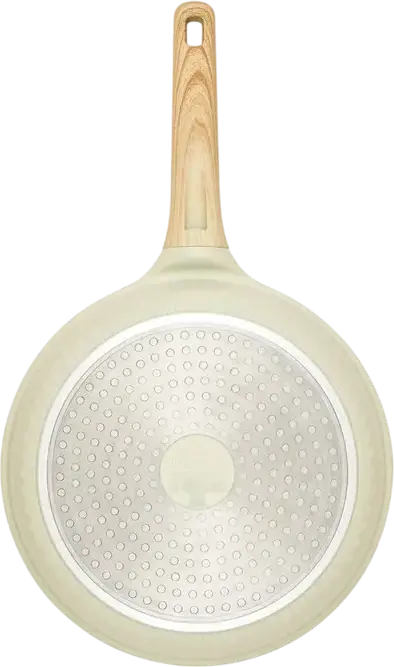 Resto 93810 RAN Aluminum Frypan 26 cm, Pfluon Cookmark Non-Stick Coating, Induction Bottom with Anti-Deformation Disk, Bachelite Wood-Grain Handle