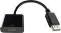 Переходник Gembird Cablexpert A-DPM-HDMIF-002 DisplayPort (папа) — HDMI (мама), DP v1.1, Full HD 1920x1080 @ 60Гц, черный, 0.1 м