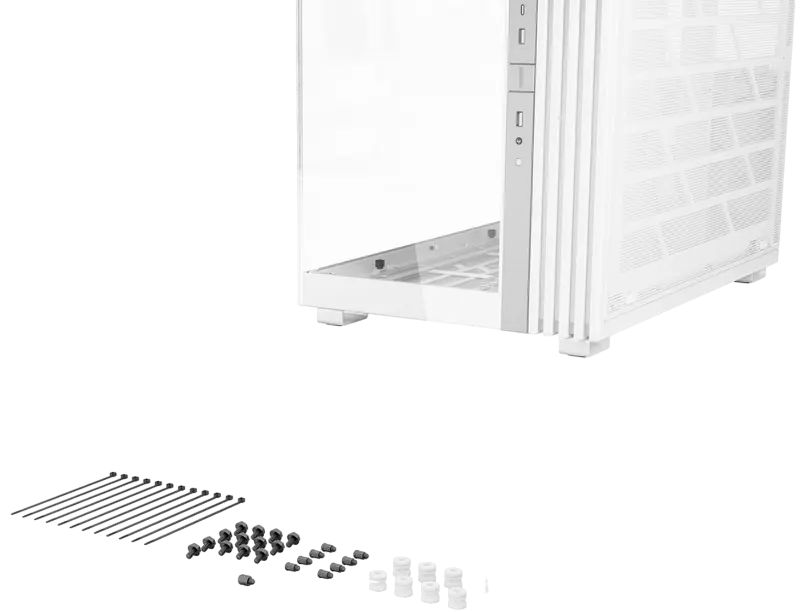 be quiet! Light Base 900 DX BGW69 Midi-Tower Case, White, Panorama Tempered Glass, Invertible Chassis, E-ATX Support, 420mm Radiator, ARGB LED Strip