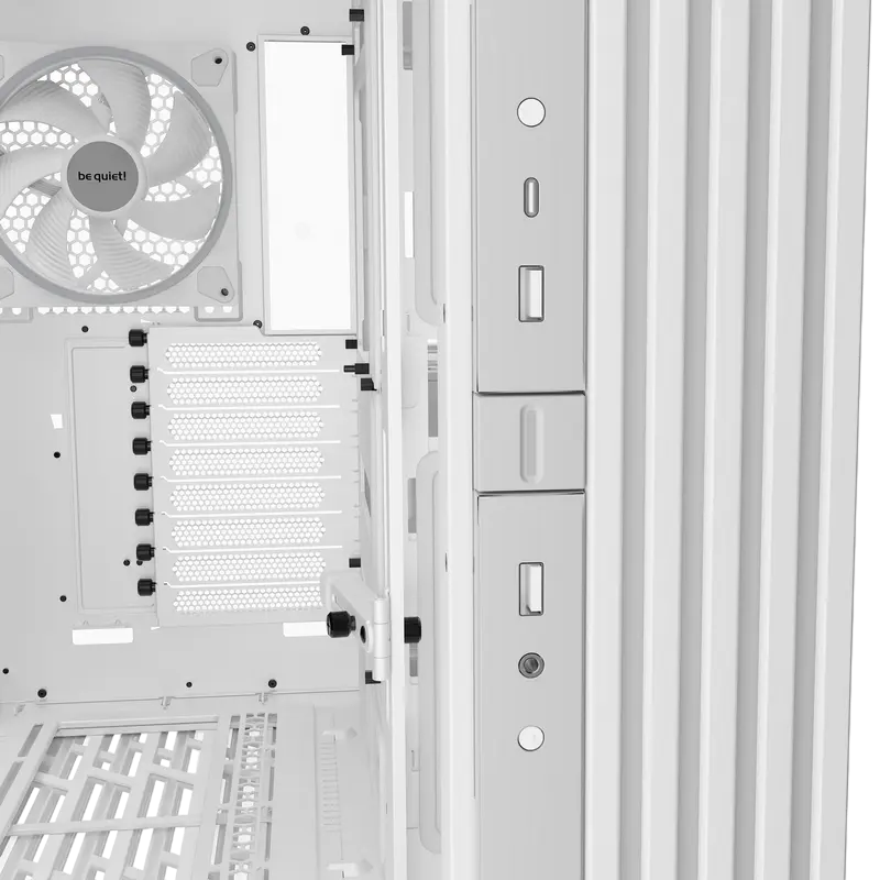 be quiet! Light Base 900 DX BGW69 Midi-Tower Case, White, Panorama Tempered Glass, Invertible Chassis, E-ATX Support, 420mm Radiator, ARGB LED Strip