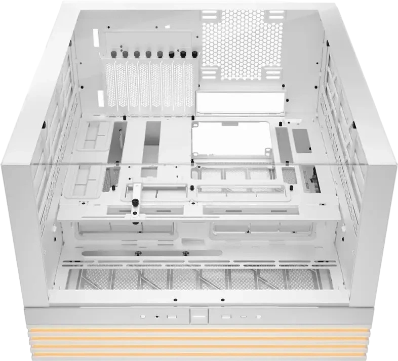 be quiet! Light Base 900 DX BGW69 Midi-Tower Case, White, Panorama Tempered Glass, Invertible Chassis, E-ATX Support, 420mm Radiator, ARGB LED Strip