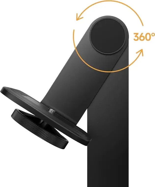 Xiaomi Projector Multi-angle Stand, 360° Free Rotation Metal Mount with 1/4" Universal Screw, Anti-slip Pads, Supports up to 3kg, Black