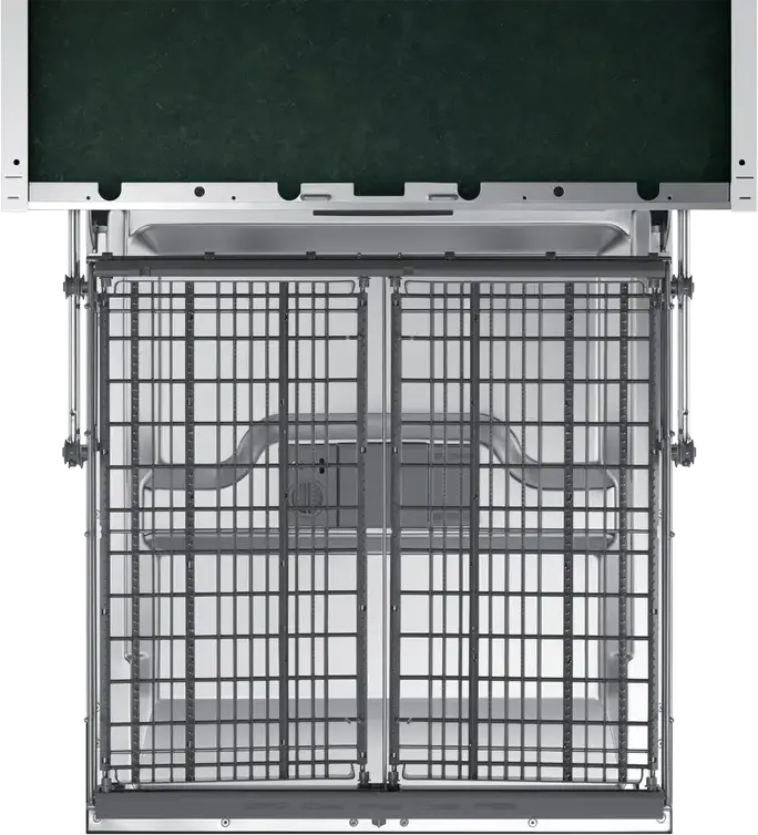 Samsung DW60M6050BB/EO Fully Built-in Dishwasher, 60 cm, 14 Place Settings, 7 Programs, Third Rack for Cutlery, AquaStop, LED Display, Black