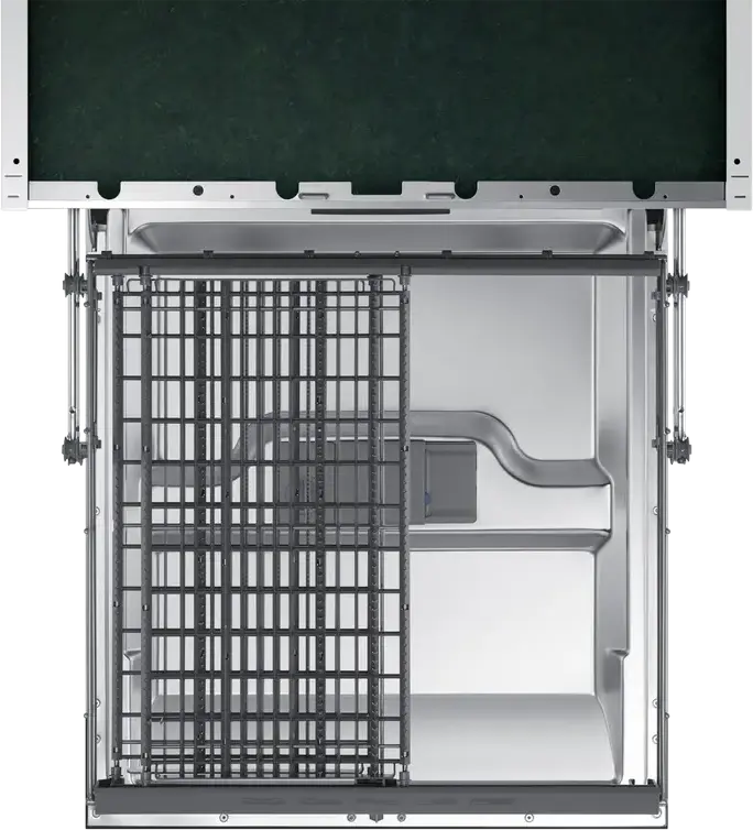 Samsung DW60M6050BB/EO Fully Built-in Dishwasher, 60 cm, 14 Place Settings, 7 Programs, Third Rack for Cutlery, AquaStop, LED Display, Black