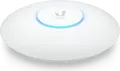Acces Point Ubiquiti UniFi U6+ WiFi 6, Dual-Band 2.4/5 GHz, 2402 Mbps, 2x2 MU-MIMO, Alimentare PoE, 300+ Clienti, Montare Tavan/Perete, Alb