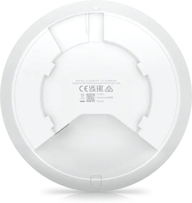 Acces Point Ubiquiti UniFi U6+ WiFi 6, Dual-Band 2.4/5 GHz, 2402 Mbps, 2x2 MU-MIMO, Alimentare PoE, 300+ Clienti, Montare Tavan/Perete, Alb