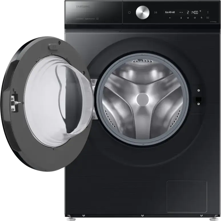 Samsung WW11FB8B95GBUA Front-load Washing Machine, 11kg, Digital Inverter, AI Ecobubble, Steam Cleaning, 1400 rpm, Energy Class A, Black, SmartThings