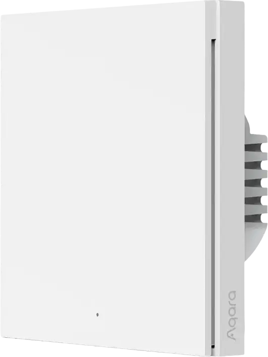 Aqara Smart Wall Switch H1 EU with Neutral WC-EU01 Zigbee 3.0 Single Rocker Smart Light Switch White