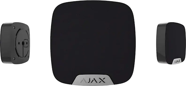 Sirenă Wireless Interioară Ajax HomeSiren, Negru, Alarmă Reglabilă 81-105 dB, Protocol Jeweller, Raza de Acțiune 2000m, Anti-Sabotaj, IP50
