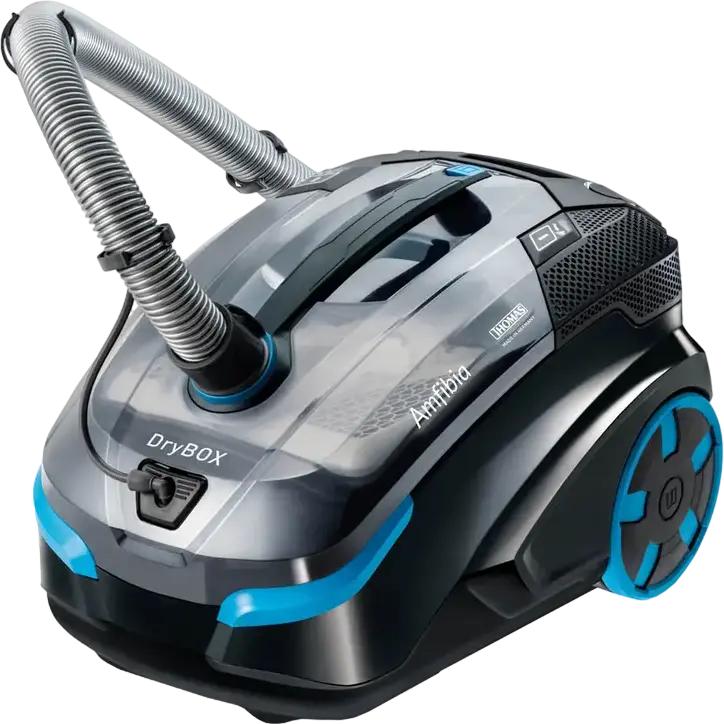 Моющий пылесос Thomas DryBox Amfibia, 1700 Вт, фильтрация AQUA-BOX и циклонный фильтр, фильтр HEPA 13, система распыления, черный/синий