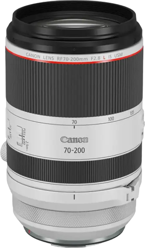 Obiectiv Telezoom Canon RF 70-200mm f/2.8L IS USM pentru Full Frame și APS-C, Autofocus Dual Nano USM, Stabilizare Imagine 5 trepte, Rezistent la intemperii
