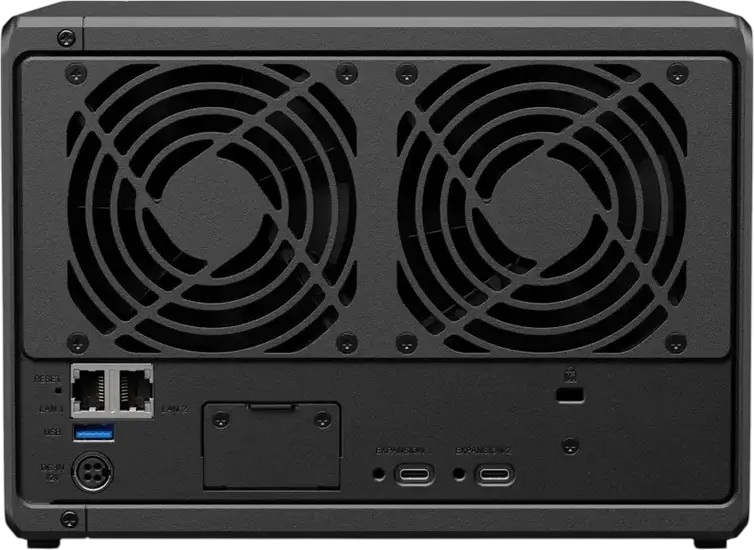Synology DS1525+ NAS DiskStation cu 5 Bay-uri, AMD Ryzen V1500B 4-Core 2.2GHz, 8GB DDR4 ECC RAM, 2x 2.5GbE LAN, 2 Sloturi M.2 NVMe, PCIe Gen3, Negru