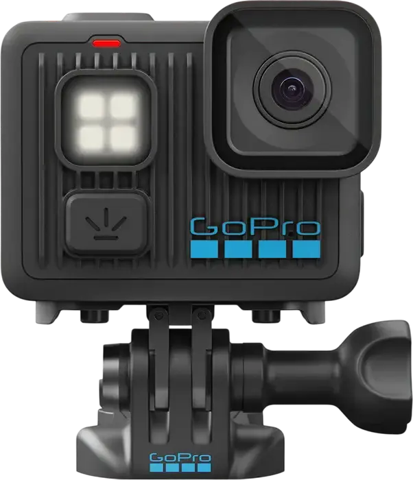 GoPro Lit Hero Action Camera, 4K 60fps Video, 12MP CMOS Sensor, 128GB Internal Memory, Front LED Light, 1.76" Touchscreen, Black