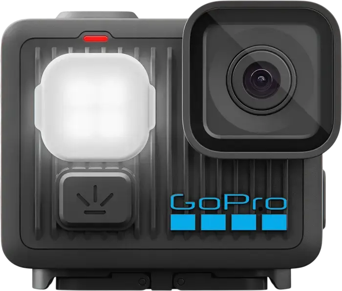 GoPro Lit Hero Action Camera, 4K 60fps Video, 12MP CMOS Sensor, 128GB Internal Memory, Front LED Light, 1.76" Touchscreen, Black