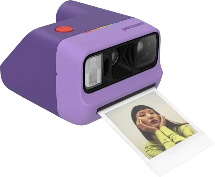 Аналоговая моментальная камера Polaroid Go Generation 3, фиолетовый, ABS-пластик и поликарбонат, USB Type-C, селфи-зеркало, таймер, двойная экспозиция