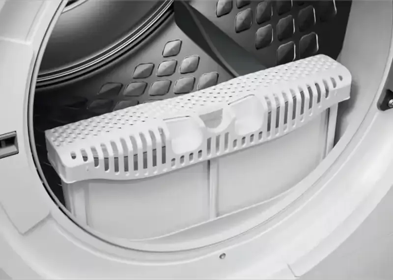 Uscator rufe cu pompa de caldura Electrolux EW9D4854KE PerfectCare 900, 8kg, Clasa Energetica A, 3DSense, Wi-Fi, Motor Inverter, Alb/Negru, 12 Programe