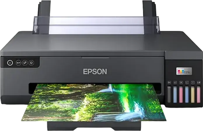 Epson EcoTank L18050 A3+ Ink Tank Photo Printer, 6-Color Dye Ink, 5760 x 1440 DPI, Wireless Wi-Fi Direct, CD/DVD & PVC ID Card Printing