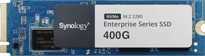 Synology SNV5420-400G Enterprise Series NVMe PCIe 3.0 x4 M.2 2280 SSD, 400 GB, 3000 MB/s Read, 700 TBW Endurance for Server and NAS Systems