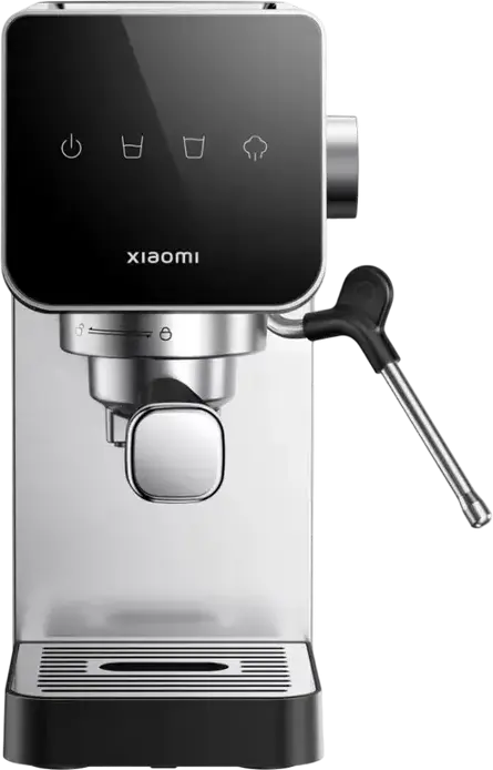 Xiaomi BHR9798EU Semi-automatic Espresso Machine, 20 Bar Pump Pressure, 1350W, Stainless Steel Housing, Manual Milk Frother, 0.9L Tank, Grey