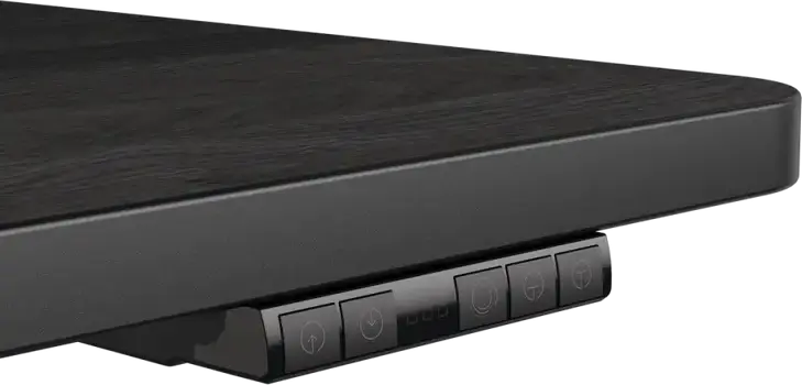 Birou Gaming Electric Cougar E-Odyssey CGR-E-ODYSSEY150, Reglaj Înălțime Dual Motor 730-1180mm, Blat Lemn 150cm, Pegboard și Compartimente, Negru