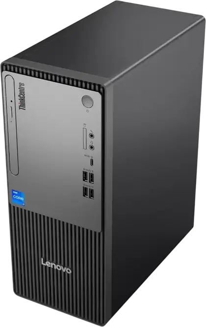 Lenovo ThinkCentre Neo 50t Tower PC, Intel Core i3-14100 4.7GHz, 8GB DDR5 RAM, 256GB PCIe Gen4 SSD, Intel UHD 730, No OS, Black, Keyboard & Mouse Included