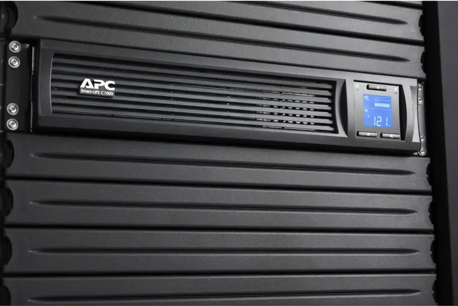 APC Smart-UPS C SMC1000I-2UC UPS Line-Interactive 1000VA/600W, Undă Sinusoidală Pură, Rackmount 2U, AVR, Ecran LCD, 4 prize IEC C13, Negru
