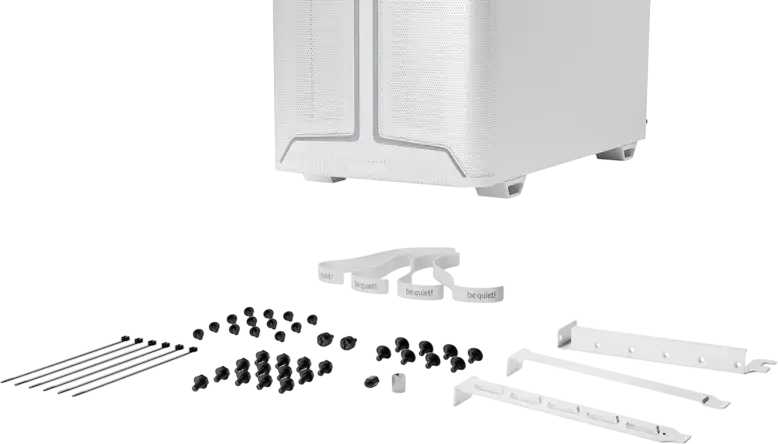 be quiet! Pure Base 501 DX Midi-Tower Case White, ATX/M-ATX/Mini-ITX, Tempered Glass, 3x 140mm PWM Fans, ARGB Lighting, USB-C 3.2 Gen 2, BGW77